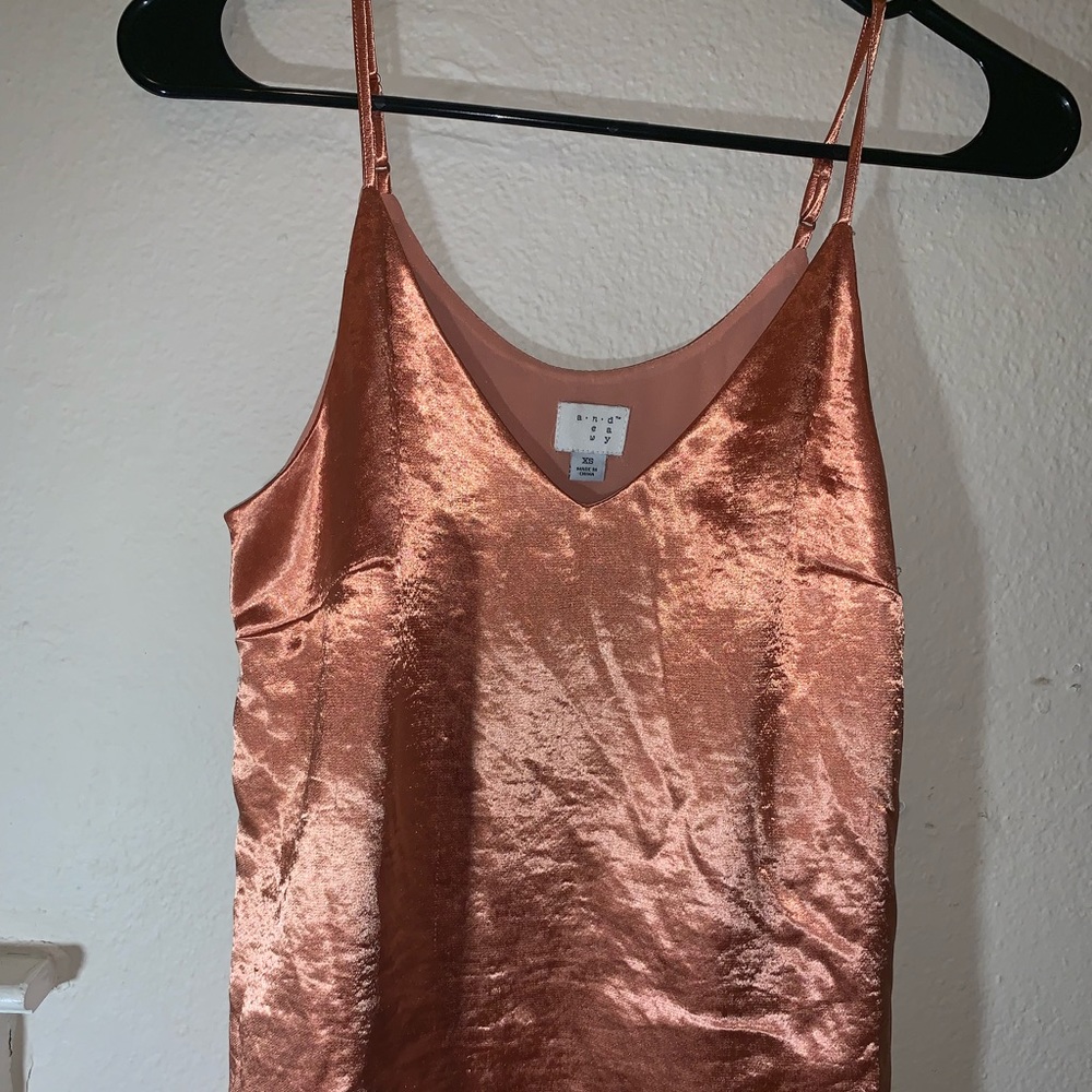 Silk Salmon Pink Tank Top